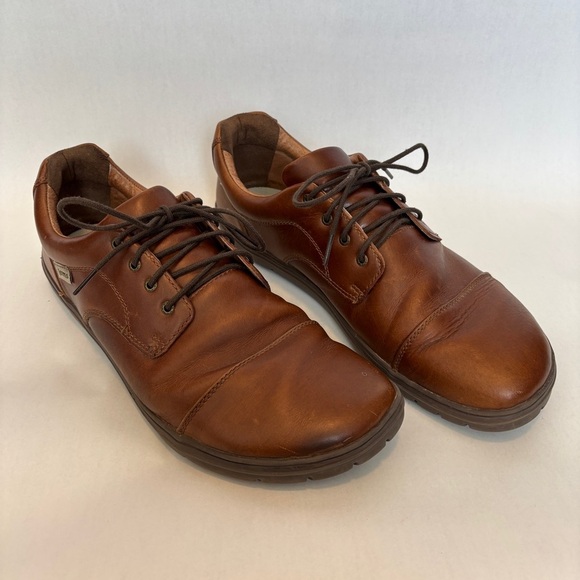 Lems Mens Brown Leather Nine 2 Five Minimalist Zero Drop Lace Up Shoes Size 44 - Picture 1 of 10